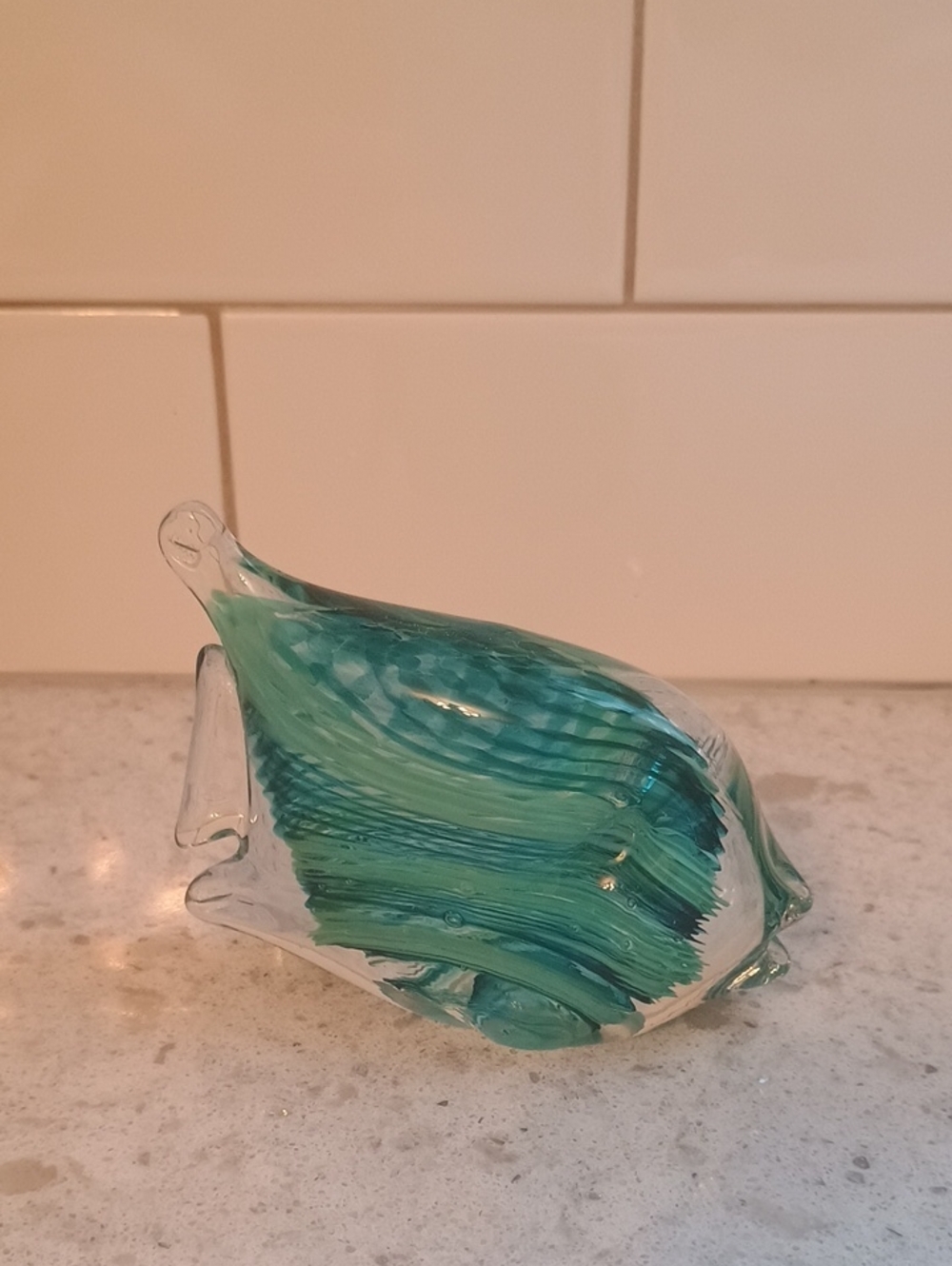Riverside Studio Missouri Hand-Blown Art Glass Fish; Artist Kenneth Marine